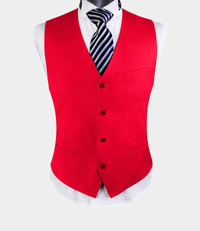 Classic All Red Suit – 3 Piece – A & T Men's Suits L.T.D